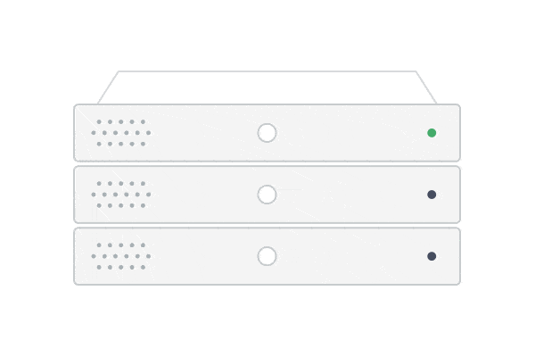 Server symboliserer internetforbindelse, så du kan scanne billetterne online på stedet