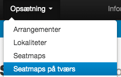 Find mulighed for at flere arrangementer kan dele samme seatmap, så du ikke sælger for mange billetter